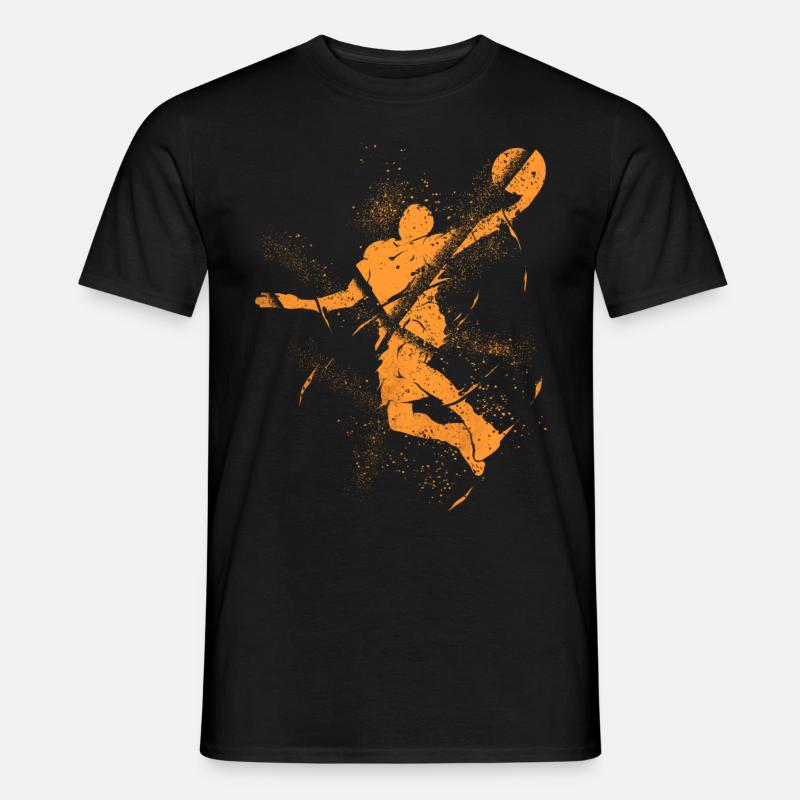 Basketteur Basketteur Dunking Grunge Splash - T-shirt homme - noir