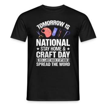 Kreative Crapfting-Liebhaber Witzige Sprüche Lifes - Männer T-Shirt - Schwarz - Vorne - AI Model Male 178 light (178cm)