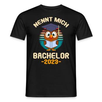 Nennt mich Bachelor 2023 Studium Abschluss - Männer T-Shirt - Schwarz - Vorne - AI Model Male 178 light (178cm)