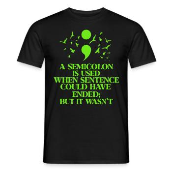 psychology - Men's T-Shirt - black - Front - AI Model Male 178 light (178cm)