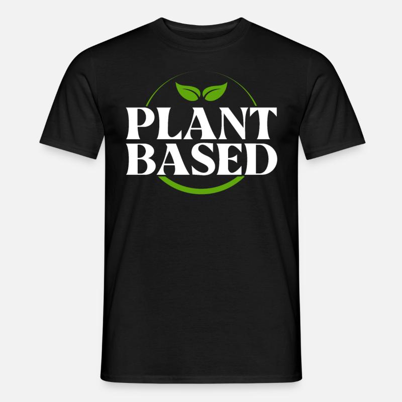 Plant Based - Männer T-Shirt - Schwarz