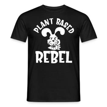 Plant Based Rebel - Männer T-Shirt - Schwarz - Vorne - AI Model Male 178 light (178cm)