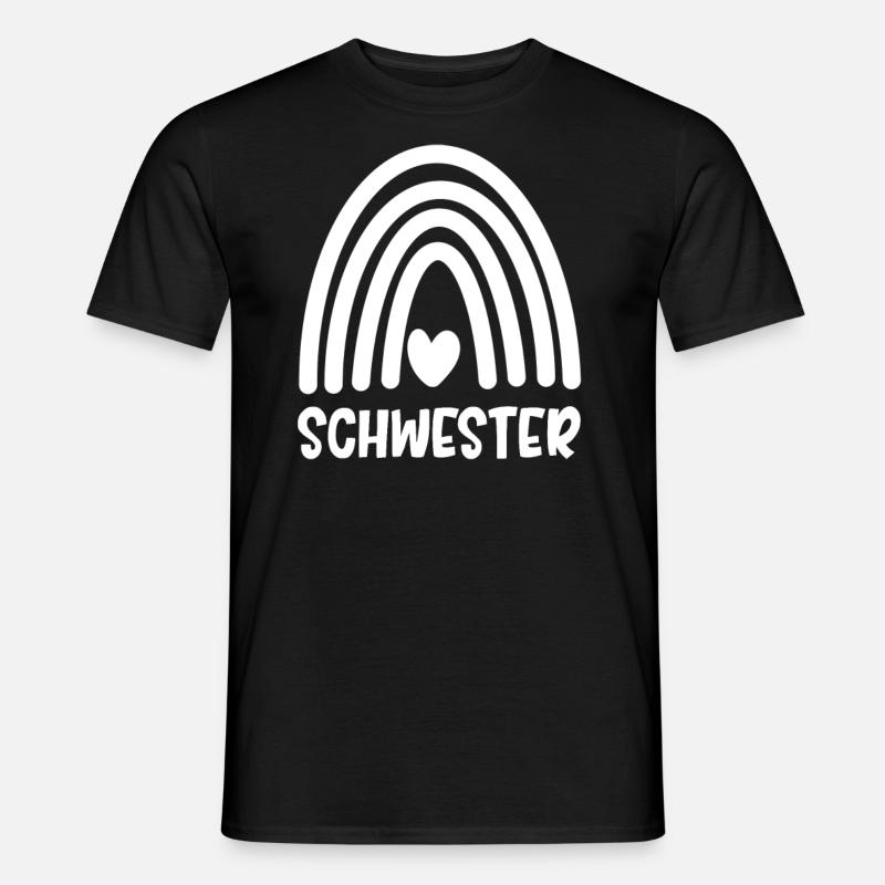 Schwester - Männer T-Shirt - Schwarz