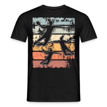 Handball Handball Joueur de handball féminin - T-shirt homme - noir - Devant - AI Model Male 178 light (178cm)