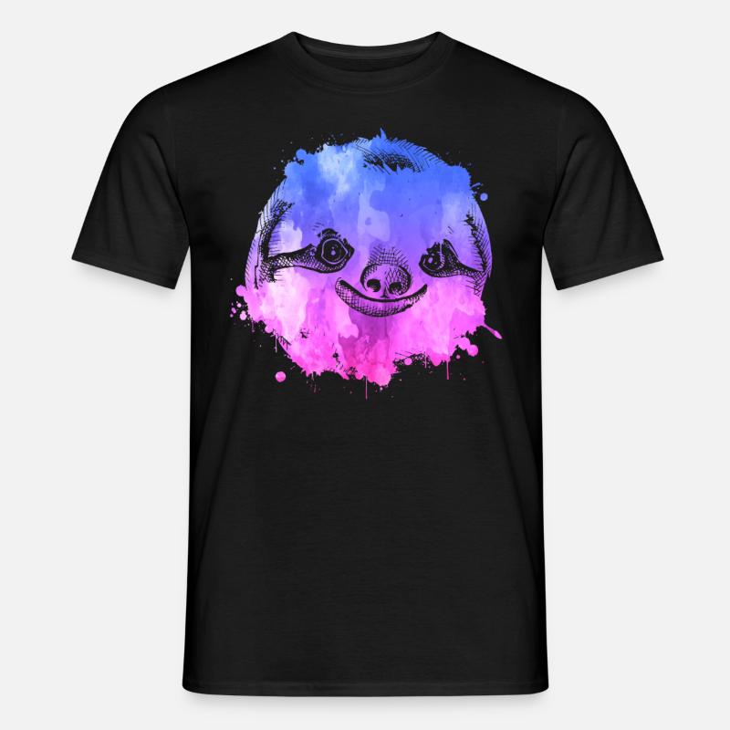 Sloth Faultier - Männer T-Shirt - Schwarz