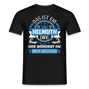 Helmuth Name Vorname Namenstag Namensgeschenk - Männer T-Shirt - Schwarz - Vorne - AI Model Male 178 light (178cm)