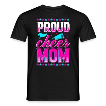 Cheerleading Mutter Cheerleader Eltern - Männer T-Shirt - Schwarz - Vorne - AI Model Male 178 light (178cm)