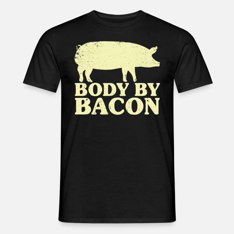 Body By Bacon - Männer T-Shirt - Schwarz