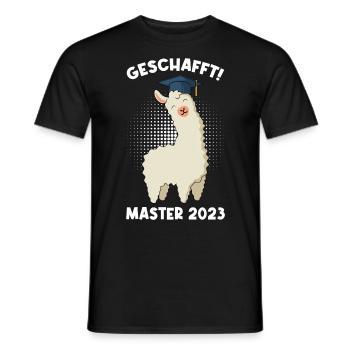Geschafft! Master 2023 - Männer T-Shirt - Schwarz - Vorne - AI Model Male 178 light (178cm)