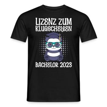 Bachelor 2023 Lizenz zum Klugscheißen - Männer T-Shirt - Schwarz - Vorne - AI Model Male 178 light (178cm)