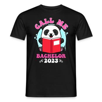 Appelez-moi Bachelor 2023 Diplôme - T-shirt homme - noir - Devant - AI Model Male 178 light (178cm)
