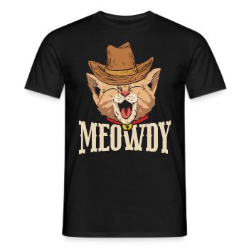 Miaou - T-shirt homme - noir - Devant - AI Model Male 178 light (178cm)
