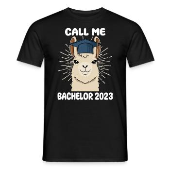 Call me Bachelor 2023 - Men's T-Shirt - black - Front - AI Model Male 178 light (178cm)