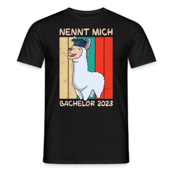 Nennt mich Bachelor 2023 - Männer T-Shirt - Schwarz - Vorne - AI Model Male 178 light (178cm)