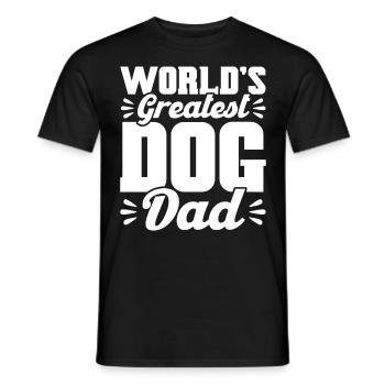 Le meilleur père de chien du monde - T-shirt homme - noir - Devant - AI Model Male 178 light (178cm)
