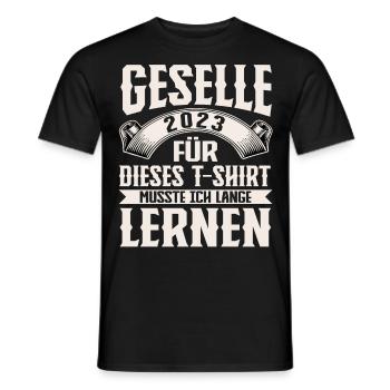 Geselle 2023 Gesellenprüfung - Männer T-Shirt - Schwarz - Vorne - AI Model Male 178 light (178cm)