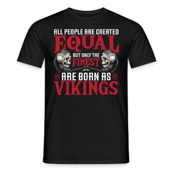 Tous sont créés égaux, seuls les meilleurs naissent en tant que - T-shirt homme - noir - Devant - AI Model Male 178 light (178cm)