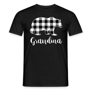 Grandma Bear - Männer T-Shirt - Schwarz - Vorne - AI Model Male 178 light (178cm)