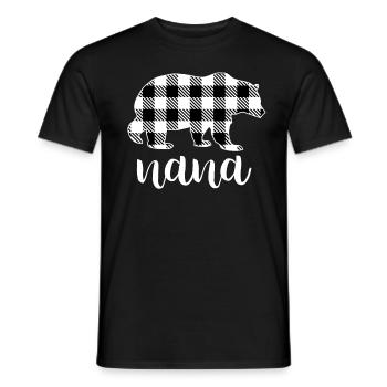 Nana Bear - Männer T-Shirt - Schwarz - Vorne - AI Model Male 178 light (178cm)