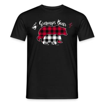 Gramps Bear - Männer T-Shirt - Schwarz - Vorne - AI Model Male 178 light (178cm)