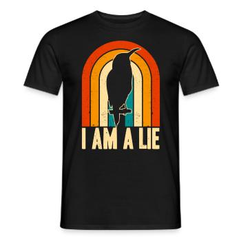 Vintage Retro I Am A Lie - Männer T-Shirt - Schwarz - Vorne - AI Model Male 178 light (178cm)