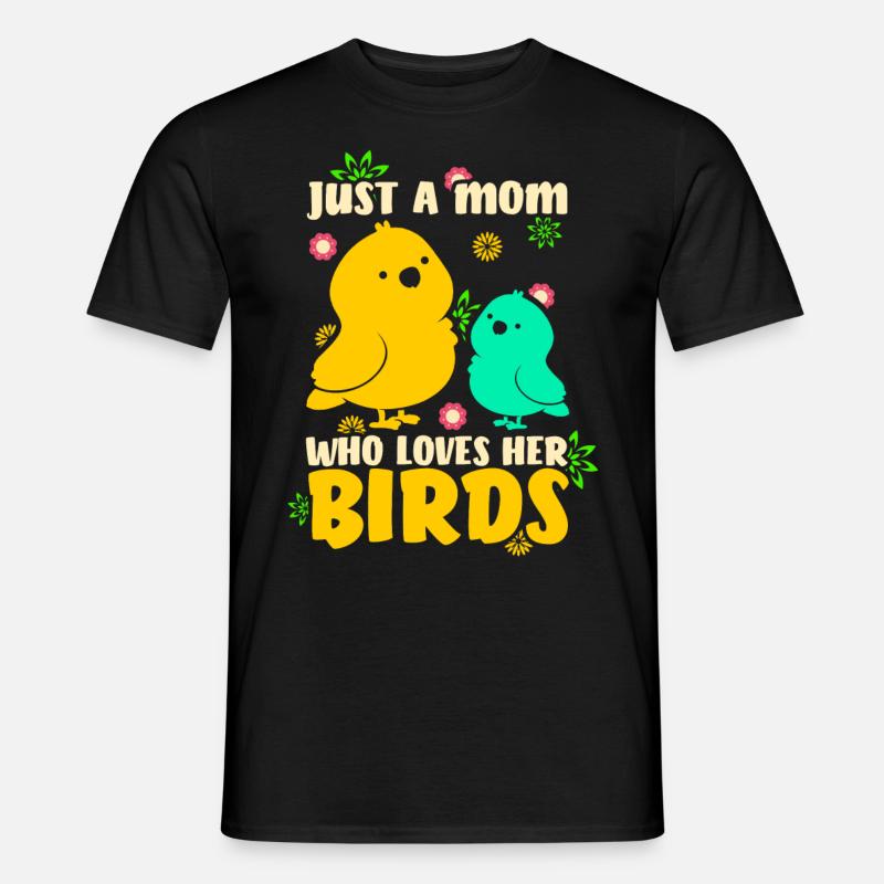 Vogel Mutter Vögel Mutterliebe - Männer T-Shirt - Schwarz