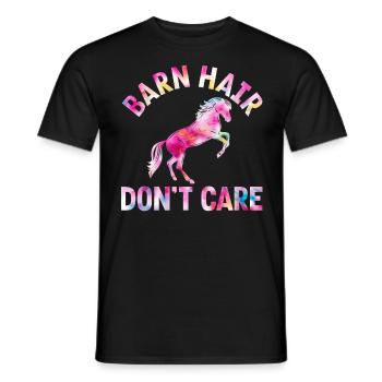 Barn Hair Dont Care - Männer T-Shirt - Schwarz - Vorne - AI Model Male 178 light (178cm)