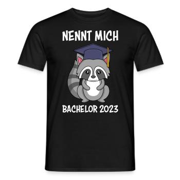 Bachelor 2023 Bachelor Abschluss 2023 - Männer T-Shirt - Schwarz - Vorne - AI Model Male 178 light (178cm)