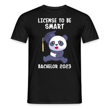 Bachelor 2023 Licence à Clever Shit - T-shirt homme - noir - Devant - AI Model Male 178 light (178cm)
