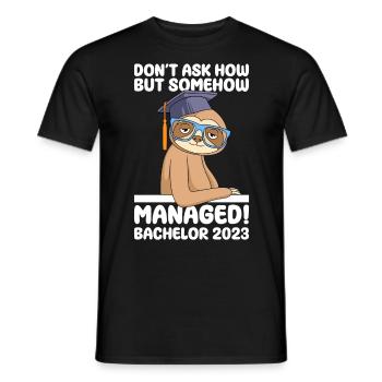 Somehow made the Bachelor 2023 - Men's T-Shirt - black - Front - AI Model Male 178 light (178cm)