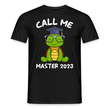Appelez-moi Master 2023 Master - T-shirt homme - noir - Devant - AI Model Male 178 light (178cm)