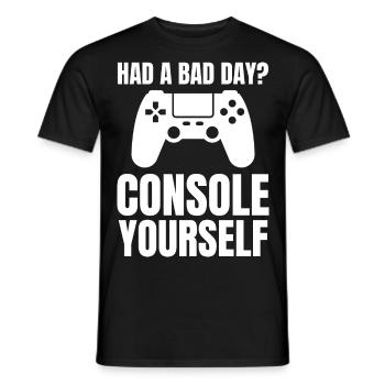 Video Game Lovers Gamer Gaming Funny Saying - Men's T-Shirt - black - Front - AI Model Male 178 light (178cm)