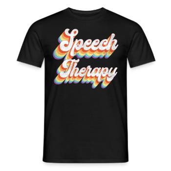 Speech Therapist Therapy Assistant - Männer T-Shirt - Schwarz - Vorne - AI Model Male 178 light (178cm)