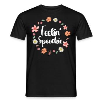 Speech Therapist Therapy Assistant - Men's T-Shirt - black - Front - AI Model Male 178 light (178cm)