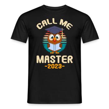 Appelez-moi Master 2023 Master - T-shirt homme - noir - Devant - AI Model Male 178 light (178cm)