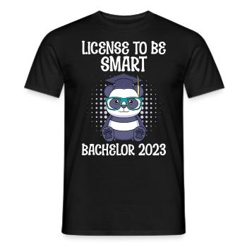 Bachelor 2023 Licence à Smart Shit - T-shirt homme - noir - Devant - AI Model Male 178 light (178cm)