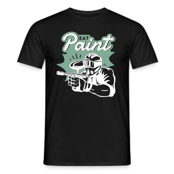 Paintballspieler Paintballer Paintball - Männer T-Shirt - Schwarz - Vorne - AI Model Male 178 light (178cm)