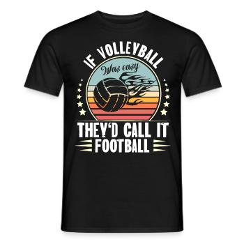 Volley-ball - T-shirt homme - noir - Devant - AI Model Male 178 light (178cm)
