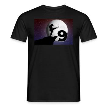 9th birthday martial arts karate 9 years old - Men's T-Shirt - black - Front - AI Model Male 178 light (178cm)