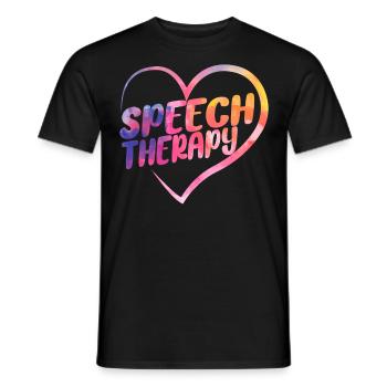 Speech Therapist Therapy Assistant - Männer T-Shirt - Schwarz - Vorne - AI Model Male 178 light (178cm)