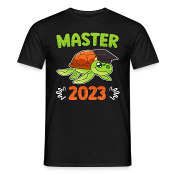 Master 2023 Fin de Master - T-shirt homme - noir - Devant - AI Model Male 178 light (178cm)