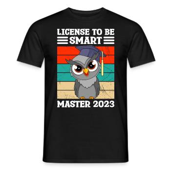 Licence pour le Klugsceißmaster 2023 - T-shirt homme - noir - Devant - AI Model Male 178 light (178cm)