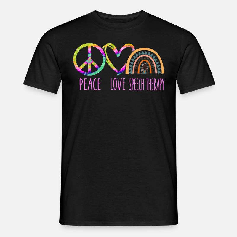Speech Therapist Therapy Assistant - Männer T-Shirt - Schwarz