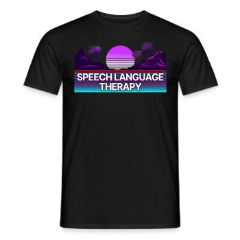 Speech Therapist Therapy Assistant - Männer T-Shirt - Schwarz - Vorne - AI Model Male 178 light (178cm)
