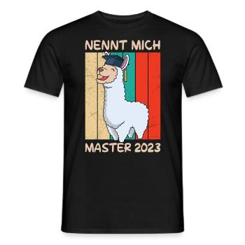 Master Abschluss 2023 - Männer T-Shirt - Schwarz - Vorne - AI Model Male 178 light (178cm)
