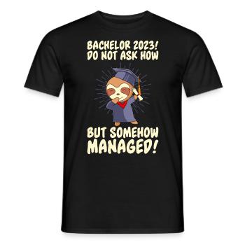 Somehow made the Bachelor 2023 - Men's T-Shirt - black - Front - AI Model Male 178 light (178cm)
