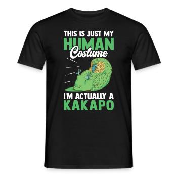 Kakapo juste un costume sans vol kakapo - T-shirt homme - noir - Devant - AI Model Male 178 light (178cm)
