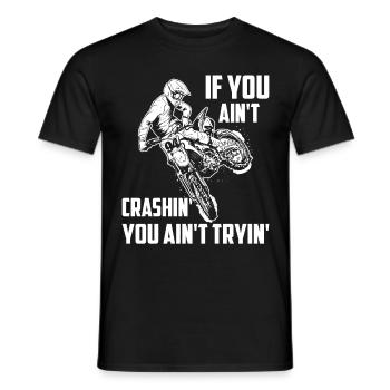 Biker Reiten Motorradfahrer Motorrad Motorcross - Männer T-Shirt - Schwarz - Vorne - AI Model Male 178 light (178cm)