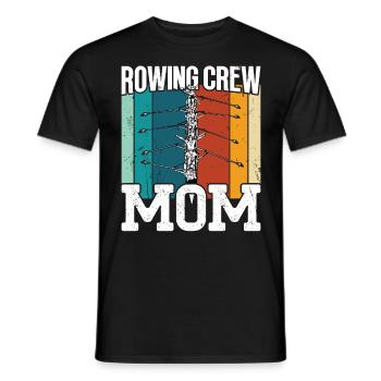 Rowing Rowing Crew Mom Rowing Rowing Kayak - Men's T-Shirt - black - Front - AI Model Male 178 light (178cm)