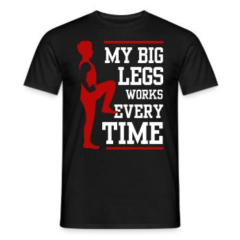 Fitness Leg Day Workout Gym - T-shirt homme - noir - Devant - AI Model Male 178 light (178cm)